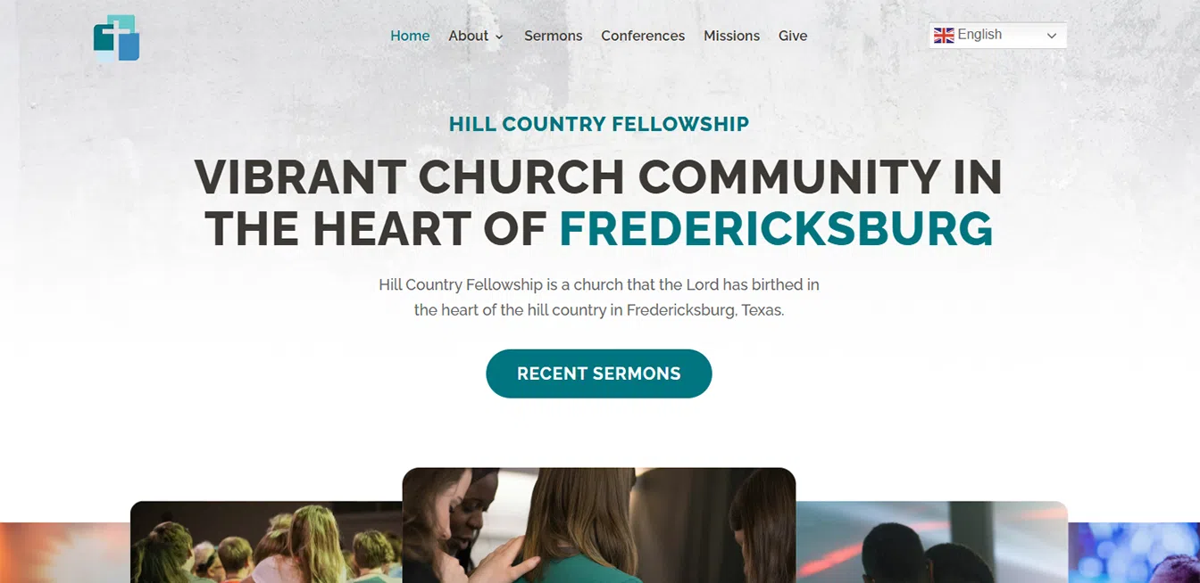Hill Country Fellowship website designed by Accelerated Websites
